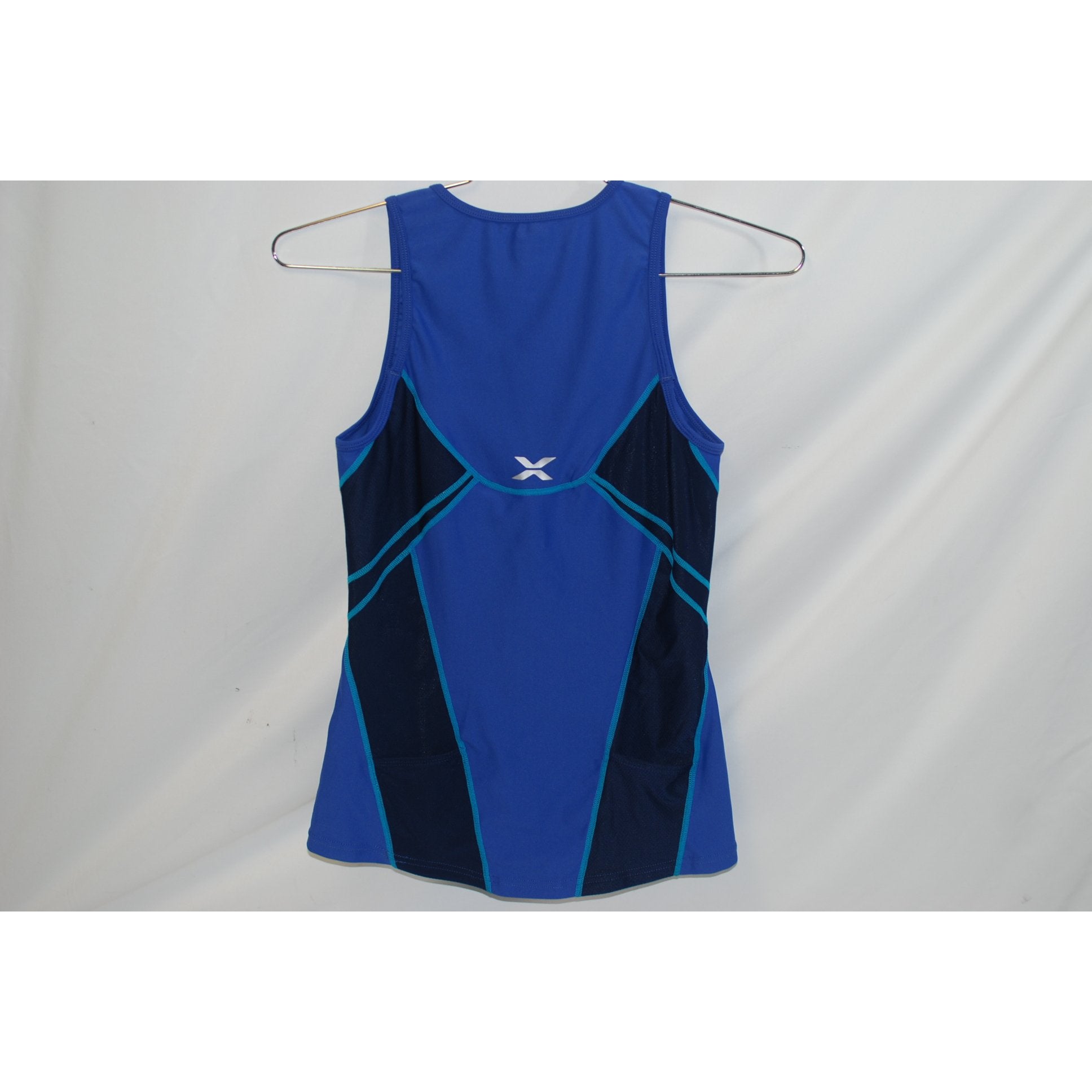 2XU Cycling Womens Long Distance Tri Singlet Blue/Navy XL