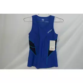 2XU Cycling Womens Long Distance Tri Singlet Blue/Navy XL