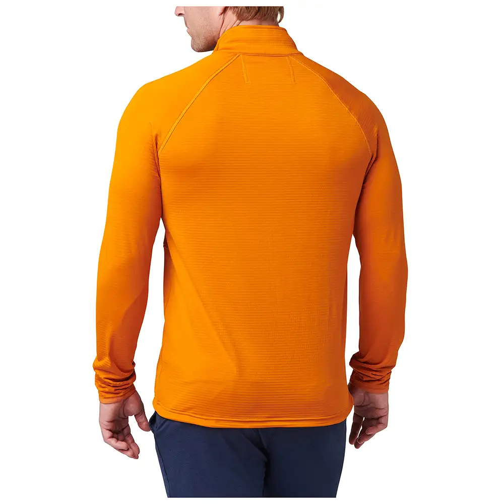 72244-1013 SUDADERA STRATOS CON CIERRE COMPLETO SUNSET ORANGE MARCA 5.11 TACTICAL