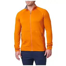 72244-1013 SUDADERA STRATOS CON CIERRE COMPLETO SUNSET ORANGE MARCA 5.11 TACTICAL