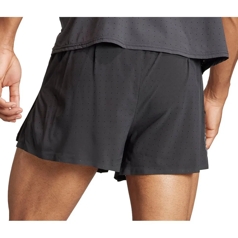 adidas Adizero Mens Split Running Shorts - Black