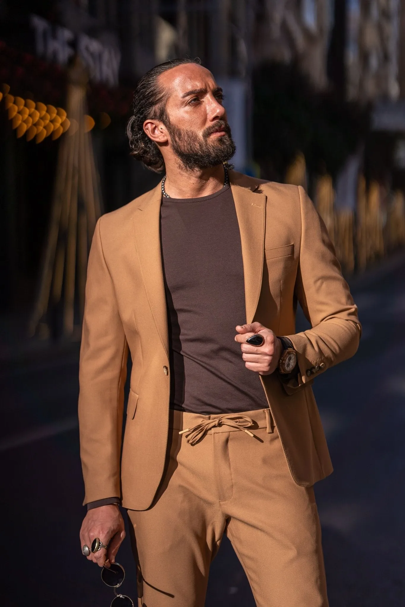 Alexandria Camel Casual Sport Suit