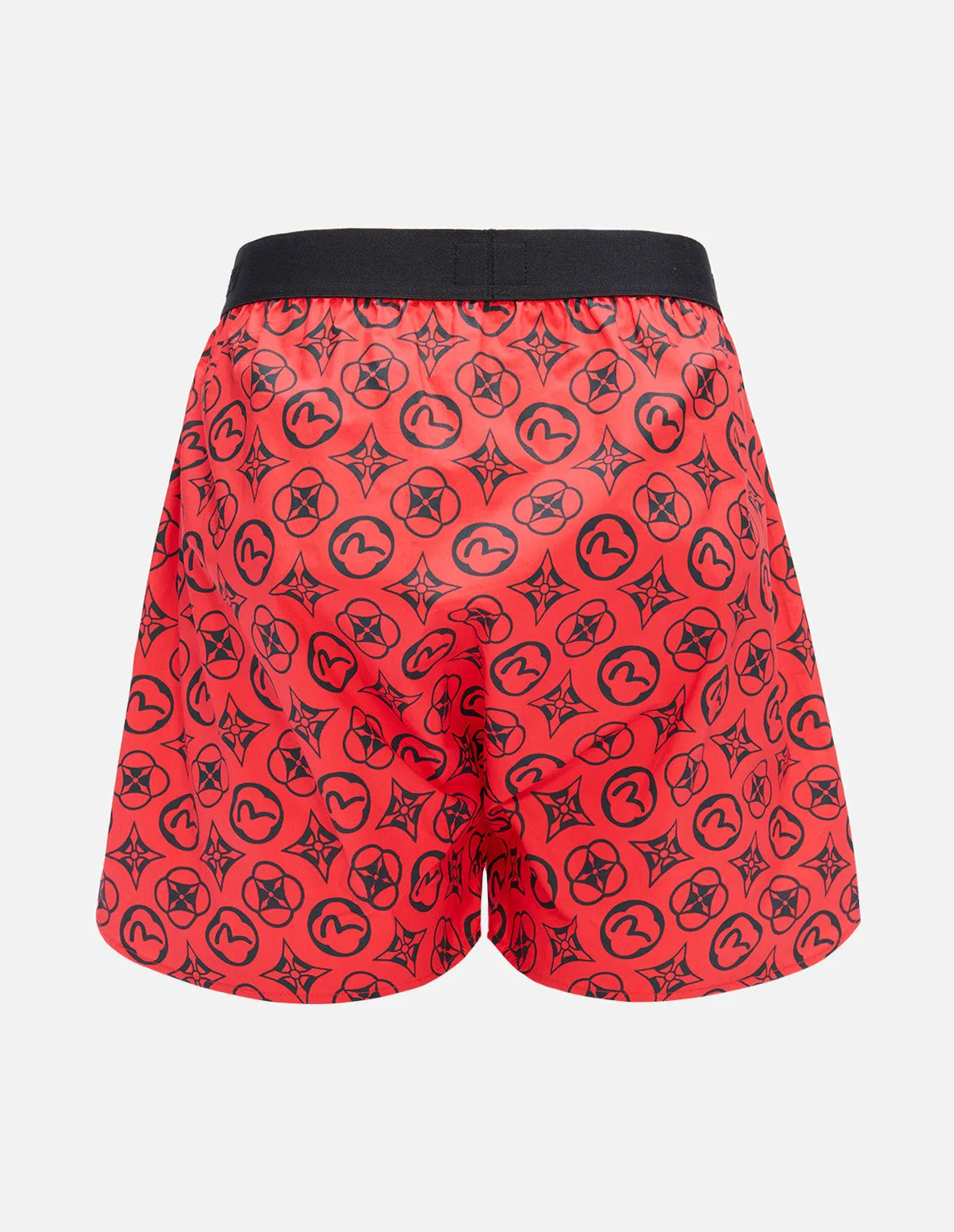 Allover Kamon and Seagull Print Boxer Shorts