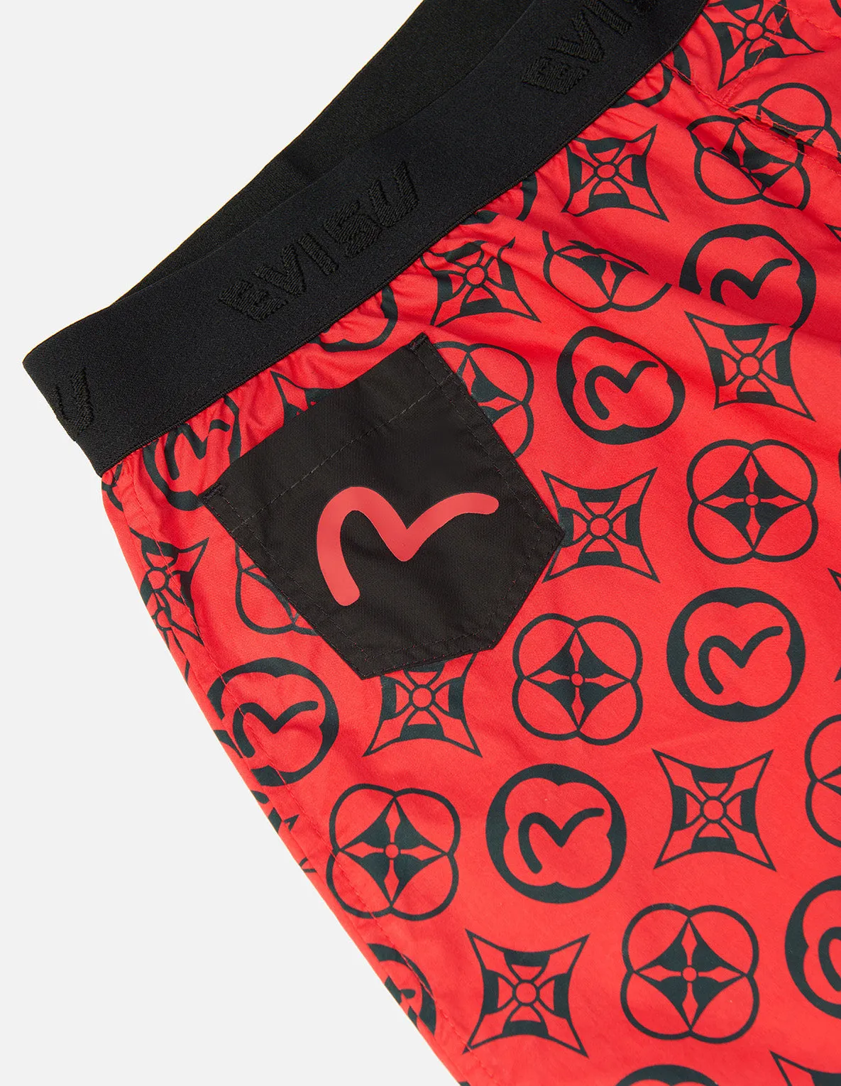 Allover Kamon and Seagull Print Boxer Shorts