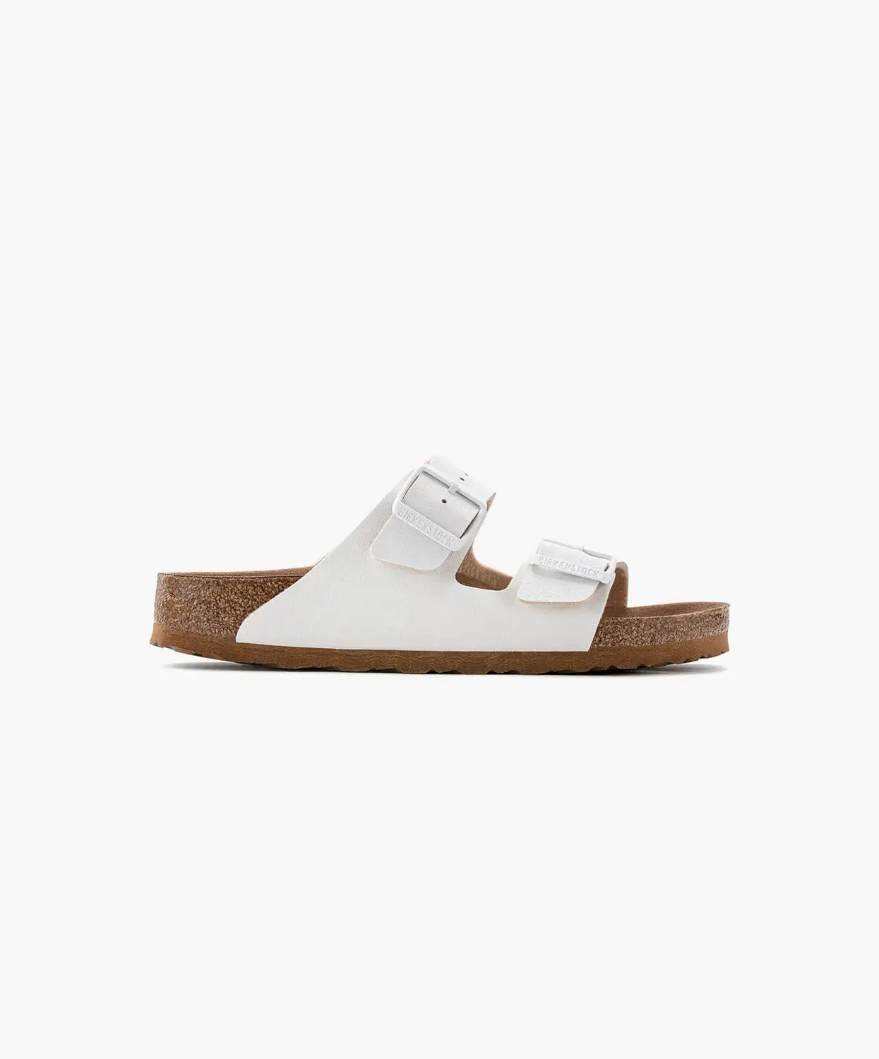 Birkenstock Arizona BirkiBuc Earthy White Vegan Sandals