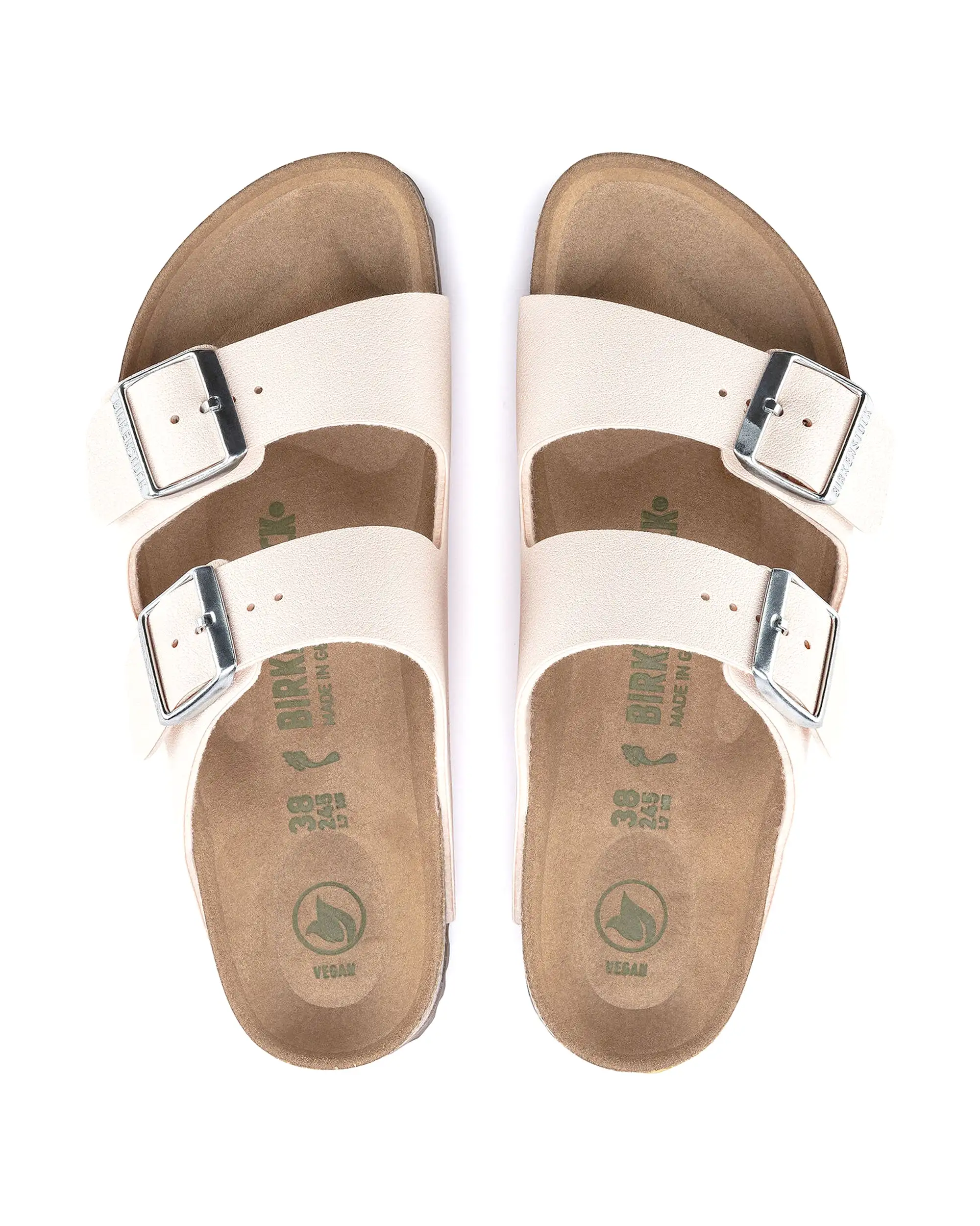 Birkenstock Arizona Earthy Light Rose Vegan Calzata Stretta