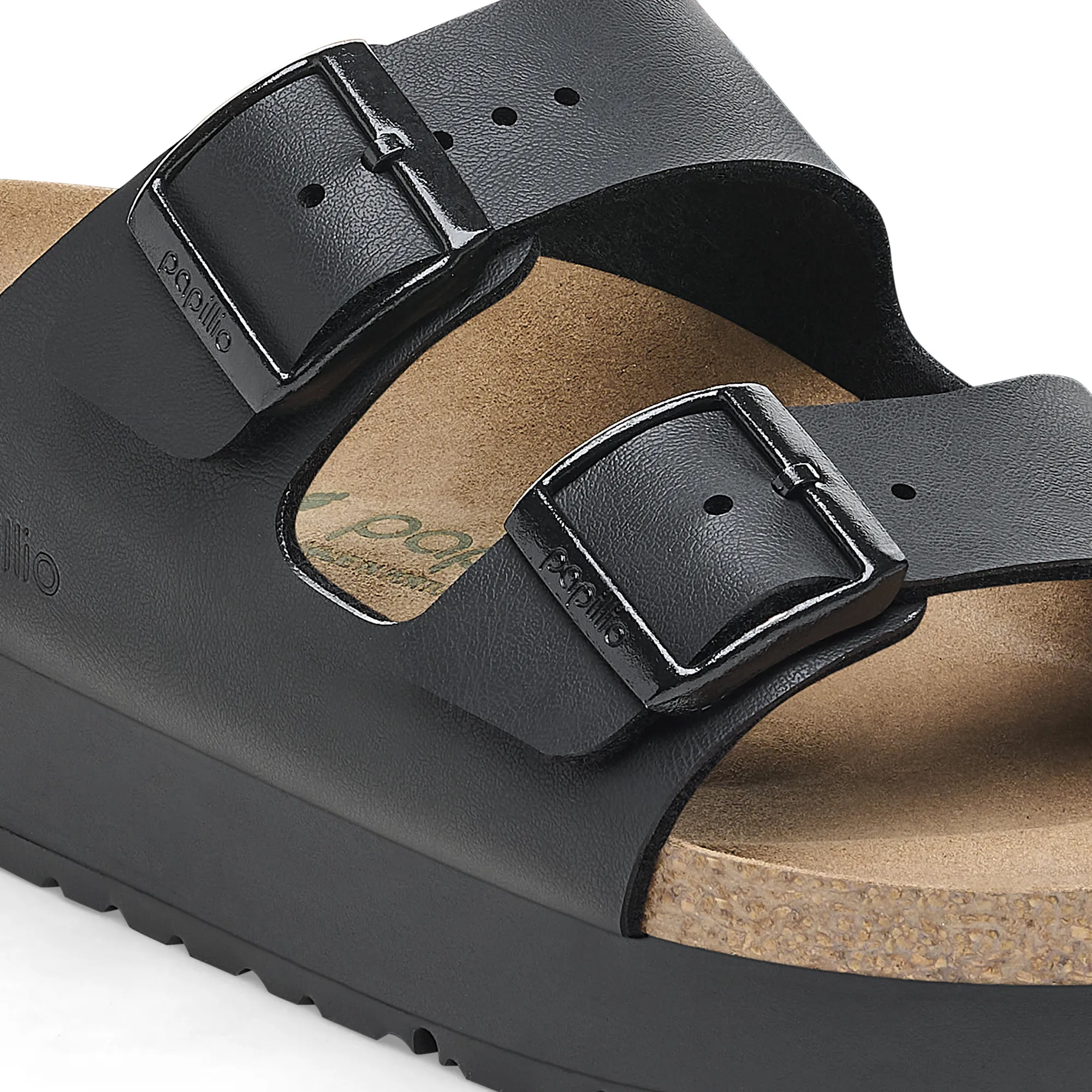 Birkenstock Arizona Flex Platform Birko-Flor: Black 