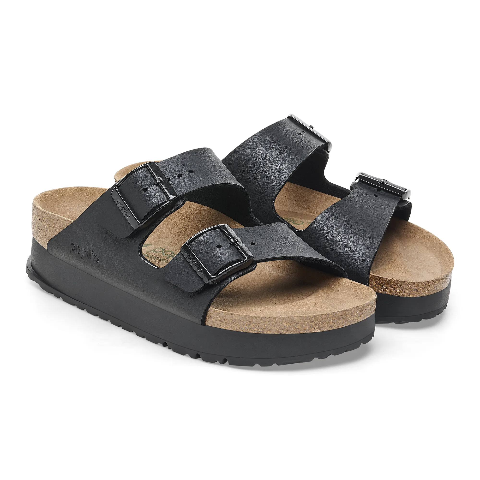 Birkenstock Arizona Flex Platform Birko-Flor: Black 