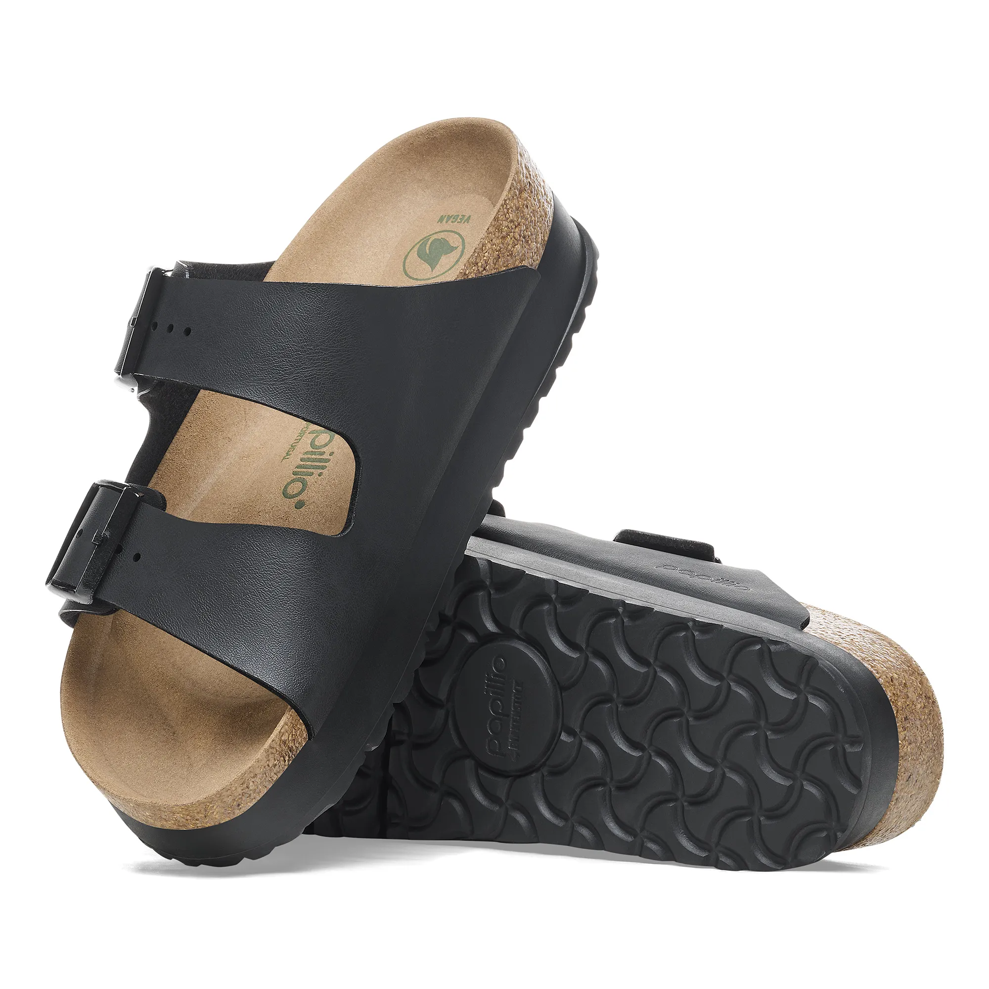 Birkenstock Arizona Flex Platform Birko-Flor: Black 