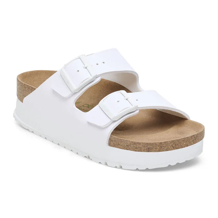 Birkenstock Arizona Flex Platform Birko-Flor: White 