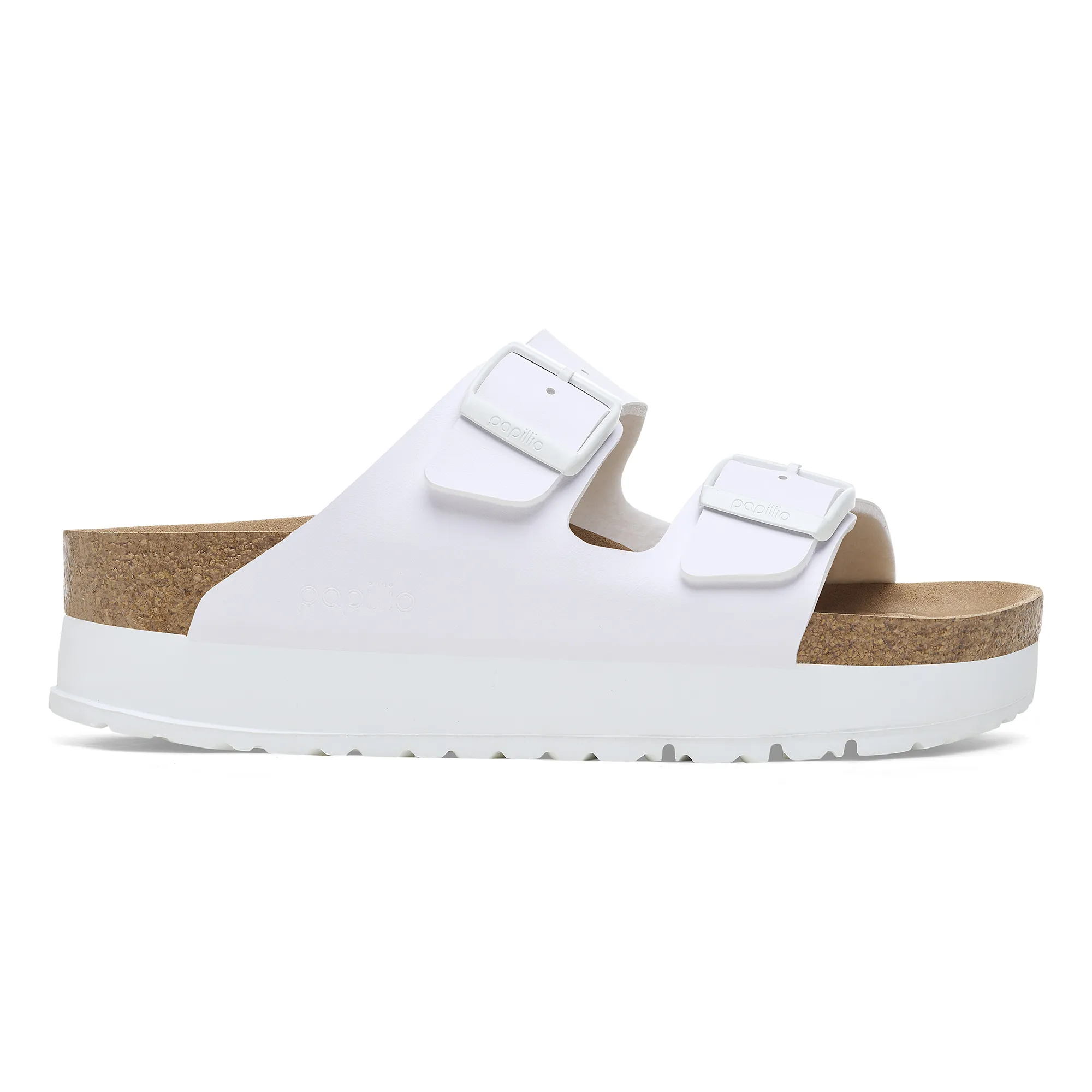 Birkenstock Arizona Flex Platform Birko-Flor: White 