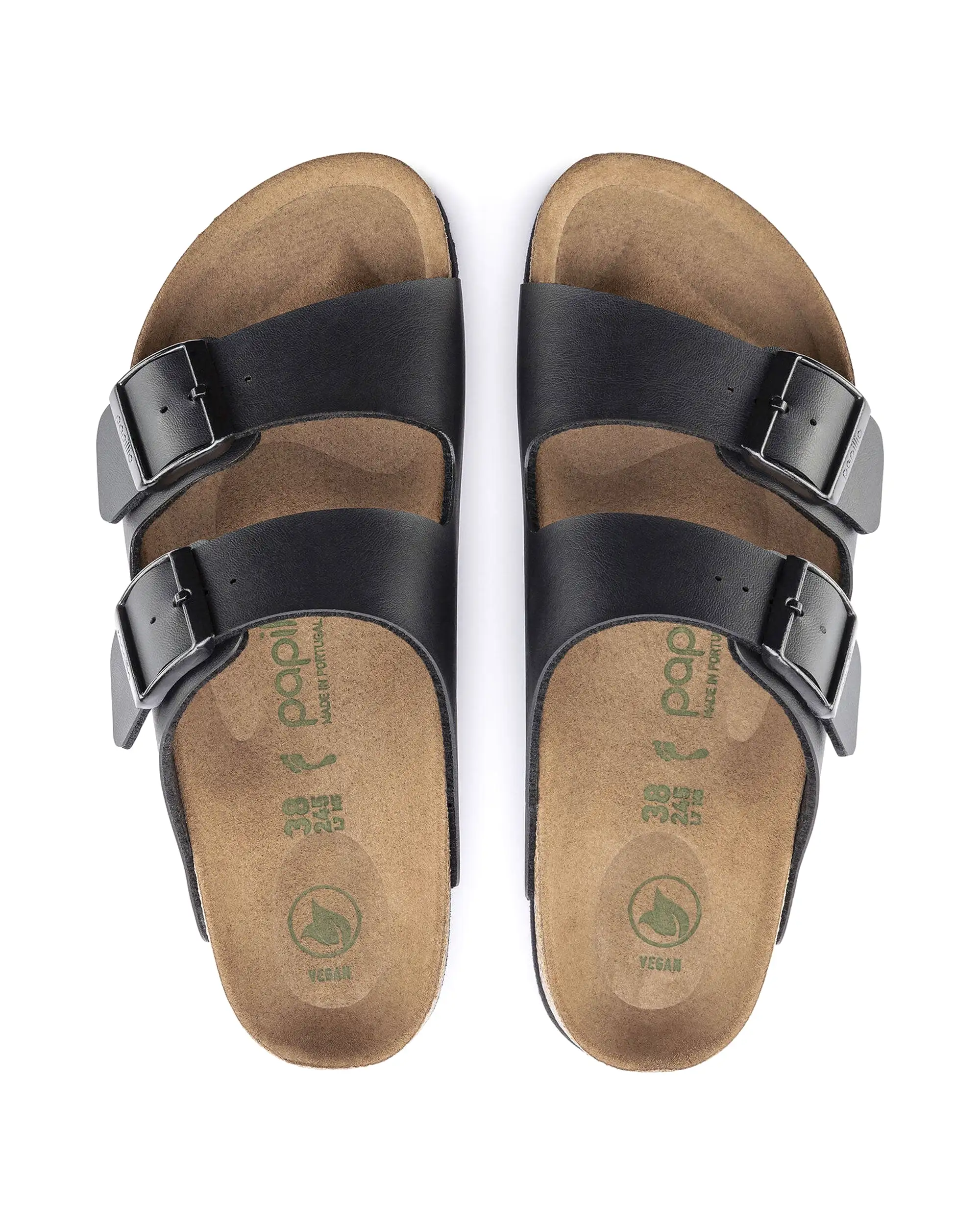 Birkenstock Arizona grooved black vegan Calzata Stretta