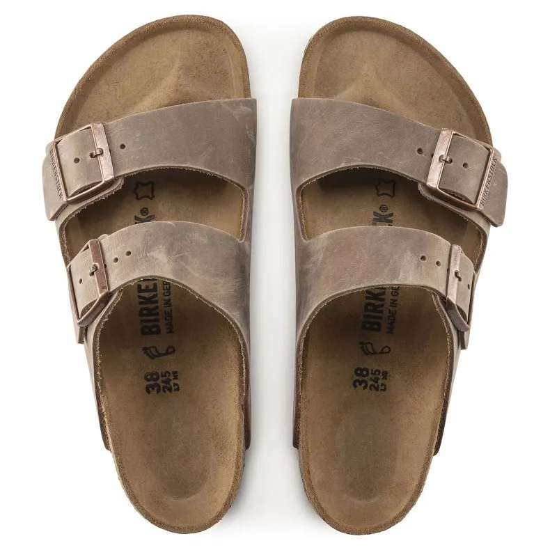 Birkenstock Arizona Narrow Fit (Tobacco Brown Oiled Leather)