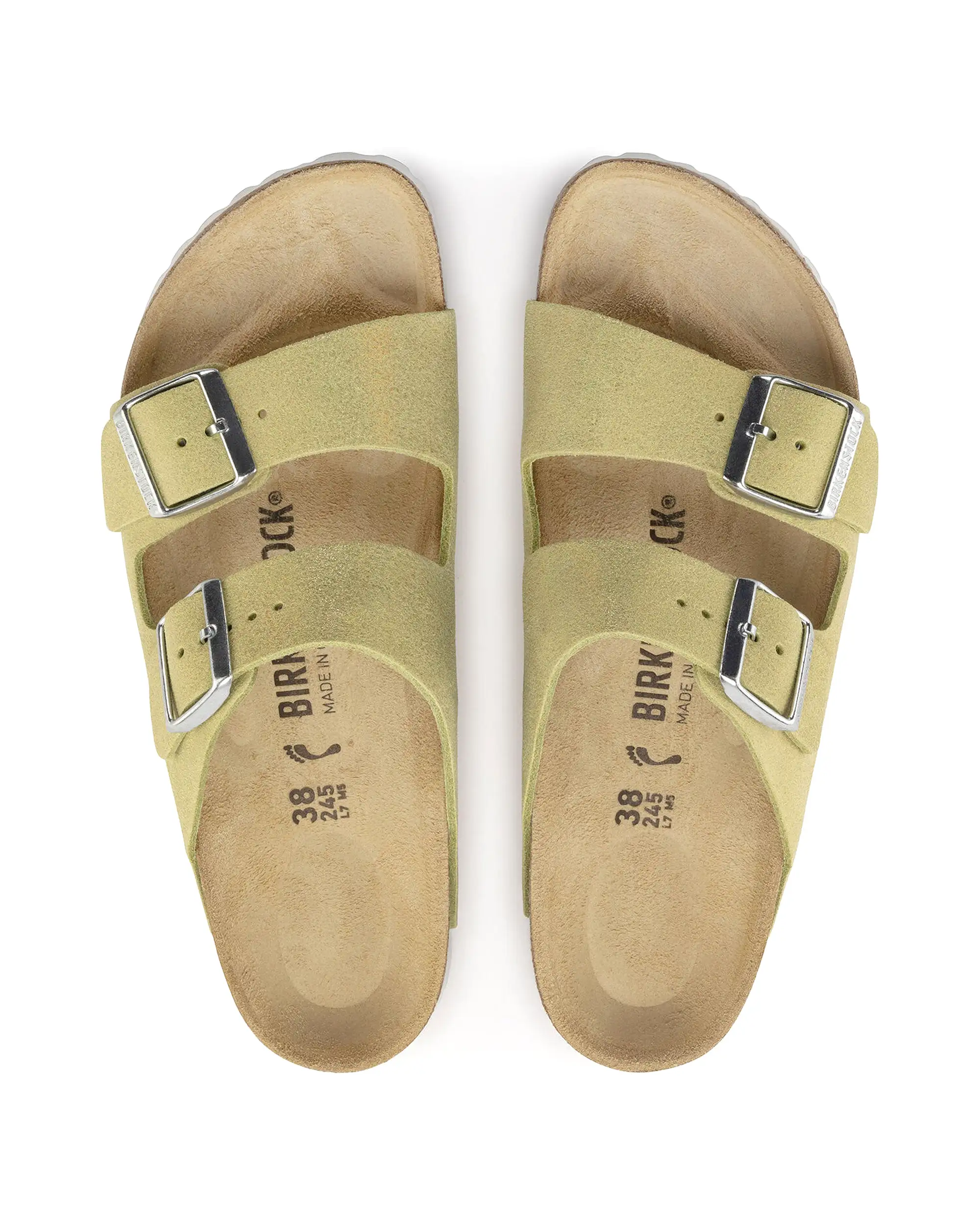 Birkenstock Arizona Shimmering Popcorn Calzata Stretta