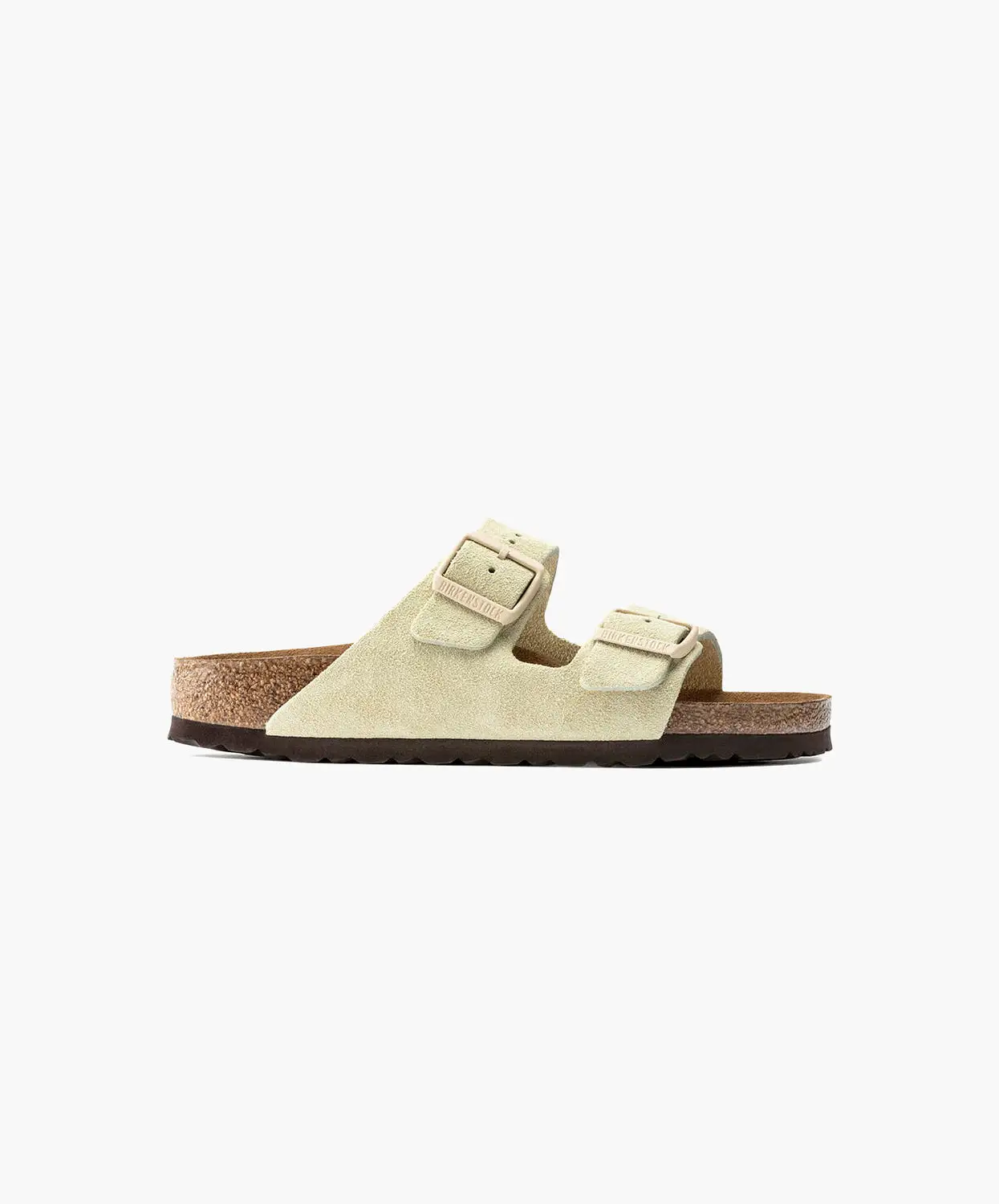 Birkenstock Arizona Suede Leather Almond Soft Footbed Sandals