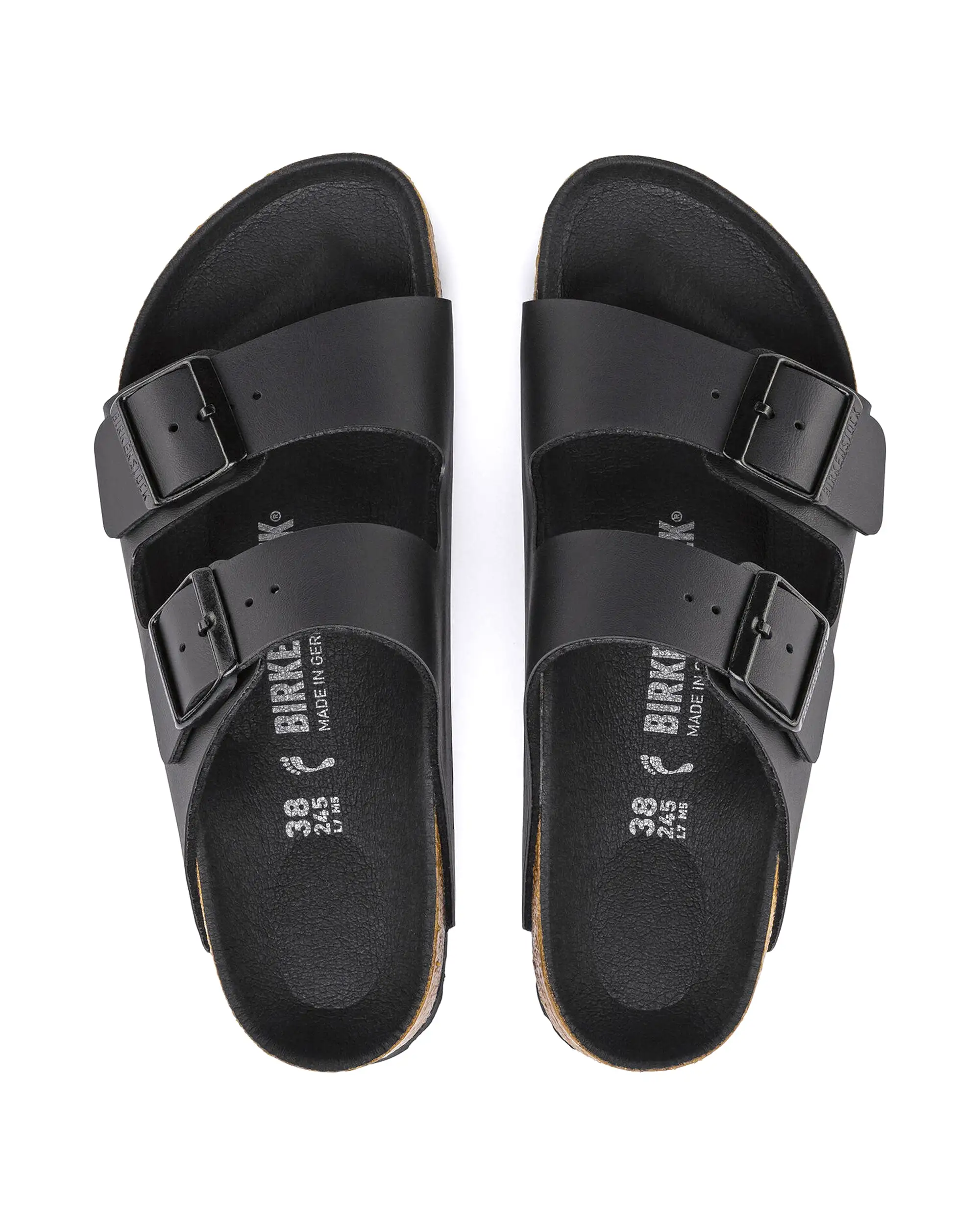 Birkenstock Arizona Triples Black Calzata Stretta