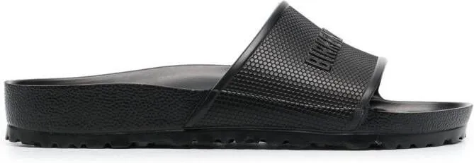 Birkenstock Barbados EVA logo-embossed sliders Black