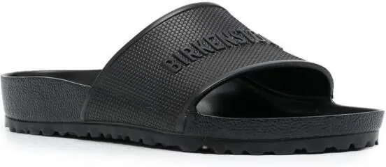 Birkenstock Barbados EVA logo-embossed sliders Black