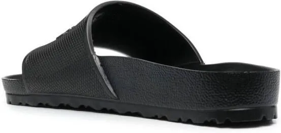 Birkenstock Barbados EVA logo-embossed sliders Black