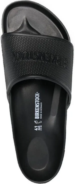 Birkenstock Barbados EVA logo-embossed sliders Black