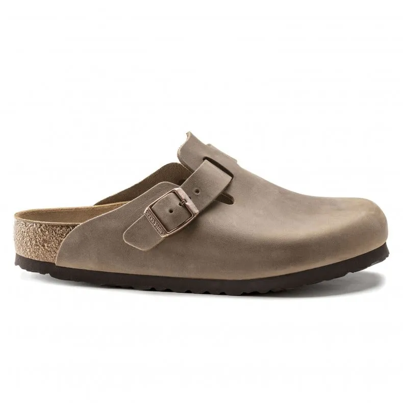 Birkenstock Boston Oiled Leather Regular Fit (Tobacco Brown)