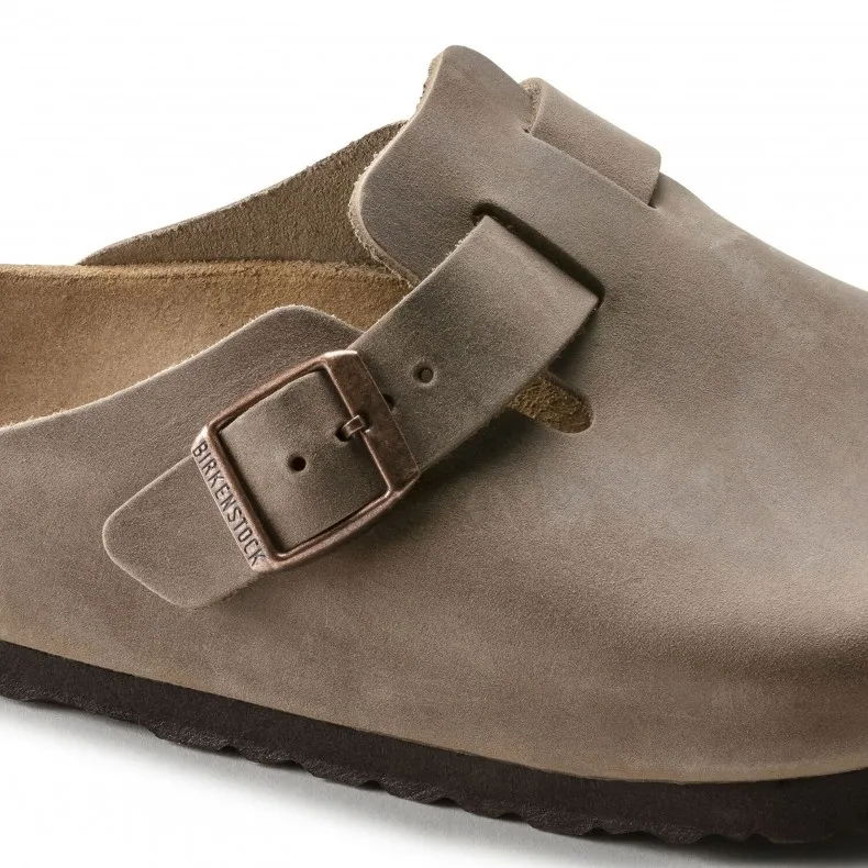 Birkenstock Boston Oiled Leather Regular Fit (Tobacco Brown)