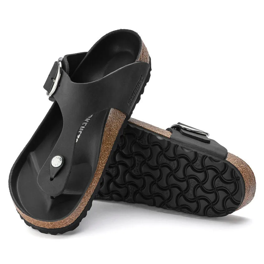 Birkenstock Gizeh Big Buckle Oiled Leather Black