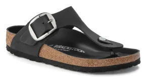 Birkenstock Gizeh Big Buckle Oiled Leather Black