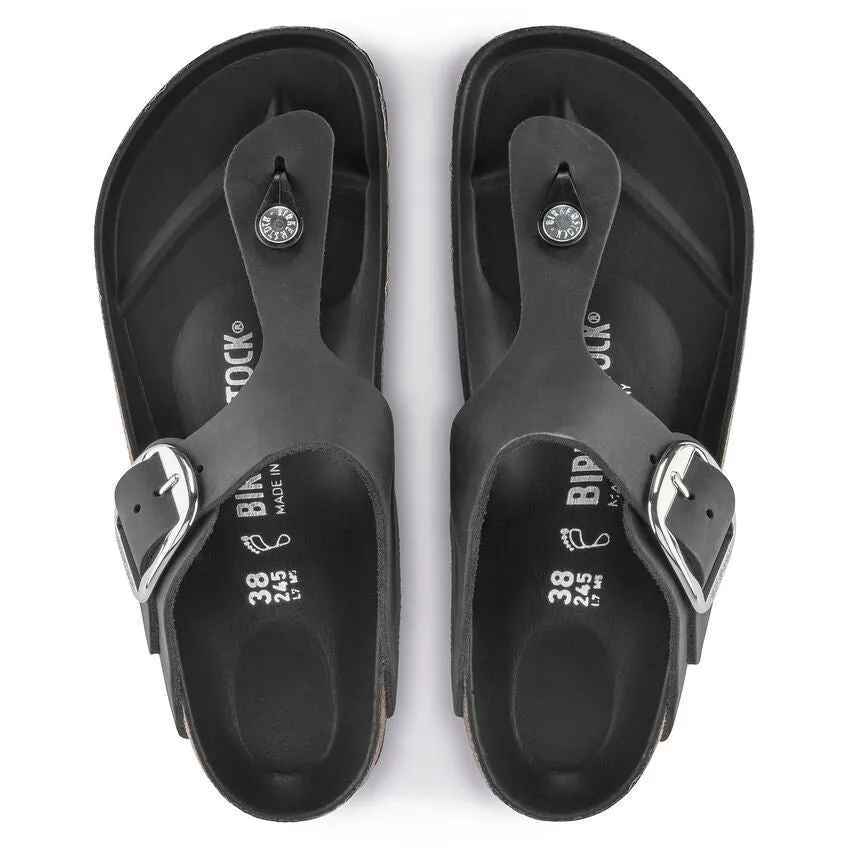 Birkenstock Gizeh Big Buckle Oiled Leather Black