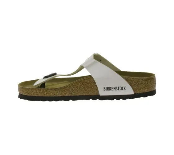 BIRKENSTOCK Gizeh women s toe separator made in Germany normal width 00943871 pearl white