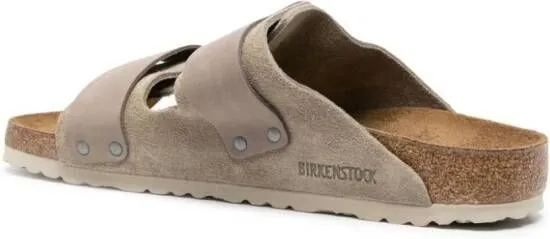 Birkenstock Kyoto touch-strap leather sandals Neutrals