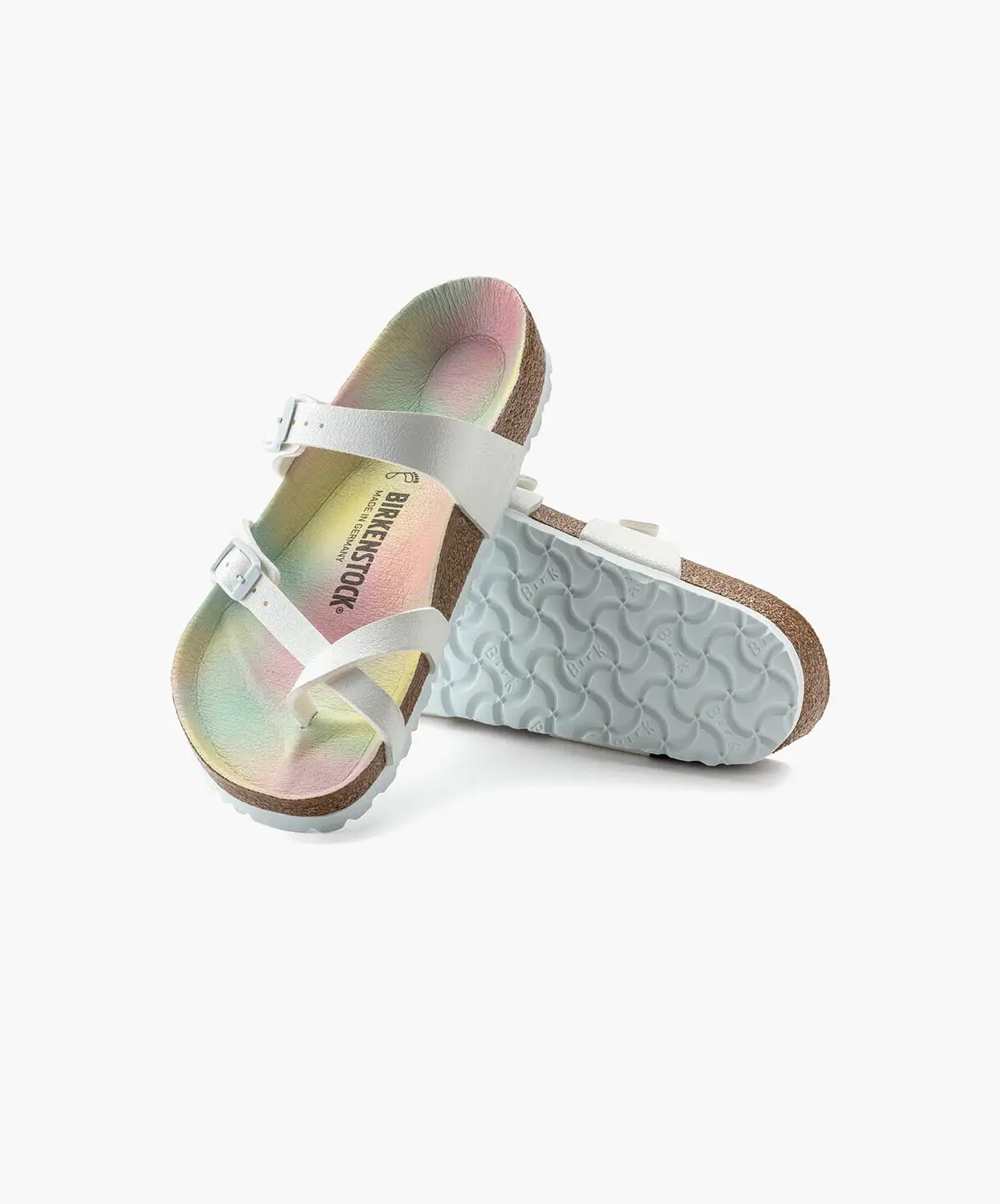 Birkenstock Mayari BirkiBuc Earthy Sky White Vegan Sandals