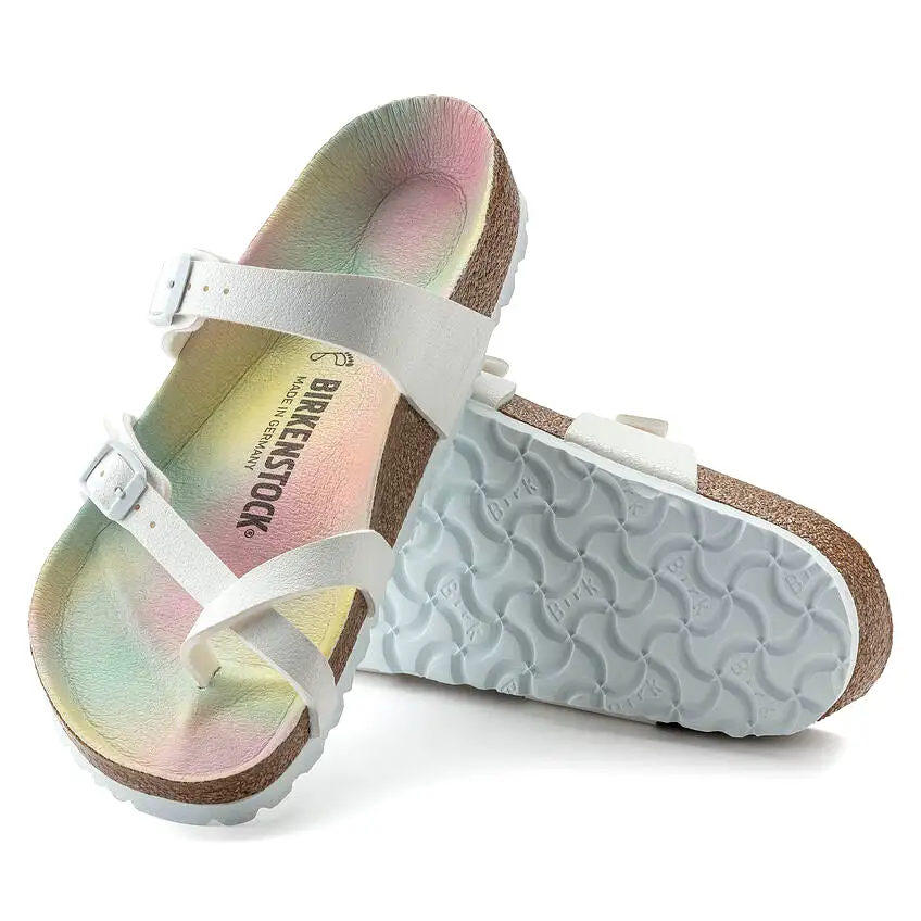 Birkenstock Mayari BirkiBuc Earthy Sky White Vegan Sandals