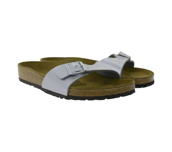 BIRKENSTOCK Mules Madrid Made in Germany sandale largeur normale 0040411 argent