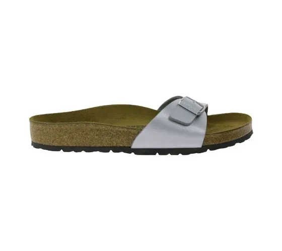 BIRKENSTOCK Mules Madrid Made in Germany sandale largeur normale 0040411 argent