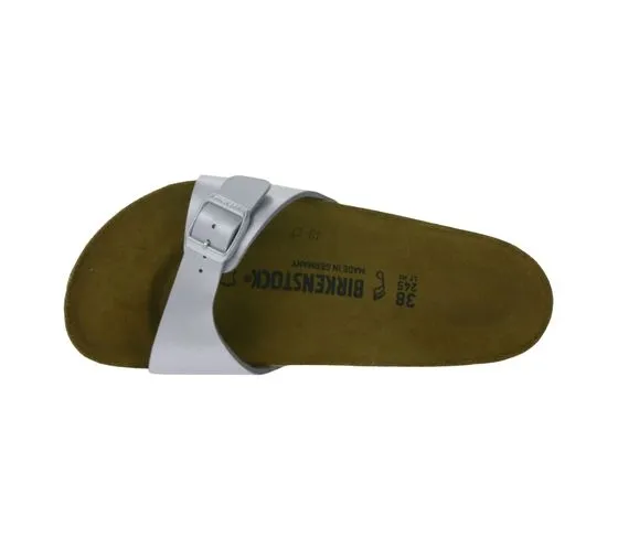 BIRKENSTOCK Mules Madrid Made in Germany sandale largeur normale 0040411 argent