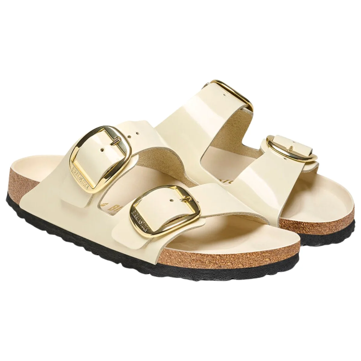 Birkenstock Women's Arizona Big Buckle High Shine Ecru Leather