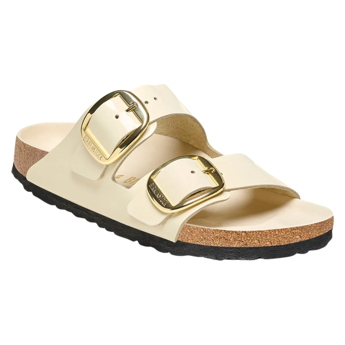 Birkenstock Women's Arizona Big Buckle High Shine Ecru Leather