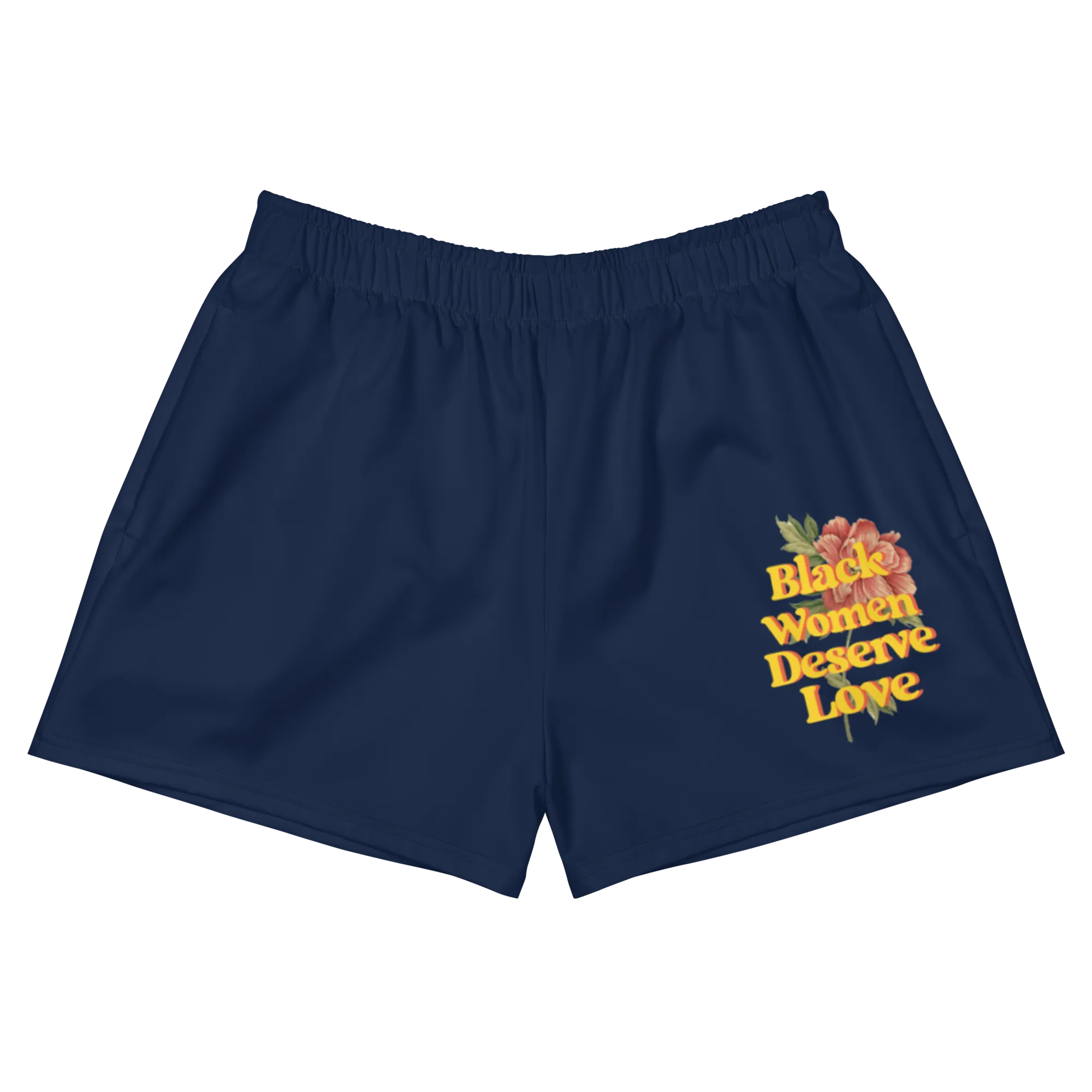 Black Women Deserve Love Women's Athletic Shorts