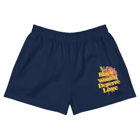 Black Women Deserve Love Women's Athletic Shorts