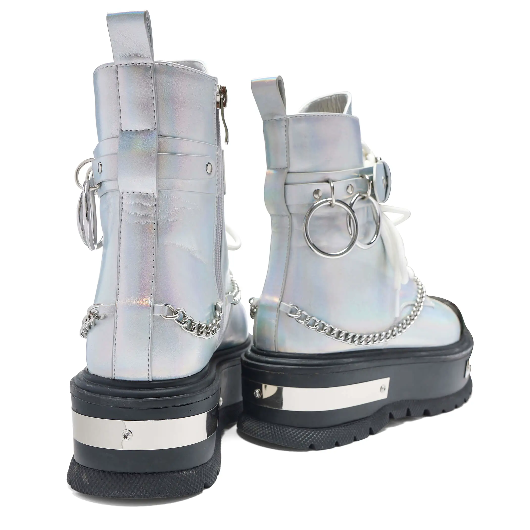 Borin Hardware Platform Boots - Silver Hologram