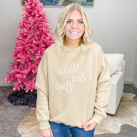 Chill Vibes Only Crewneck Sweatshirt