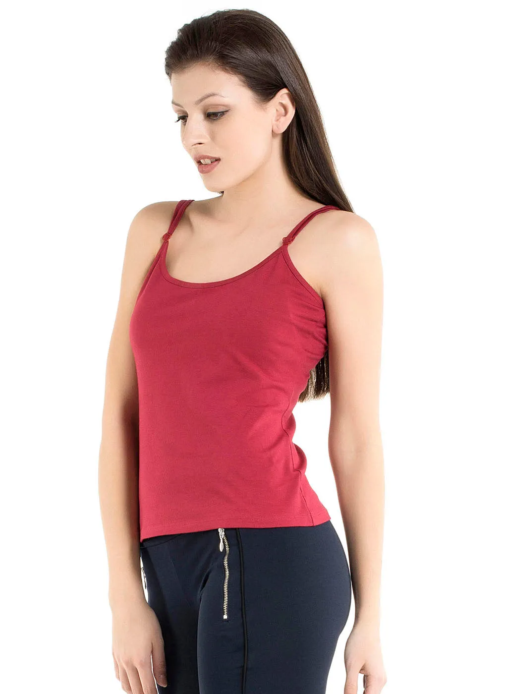 Claret Red Color Singlet