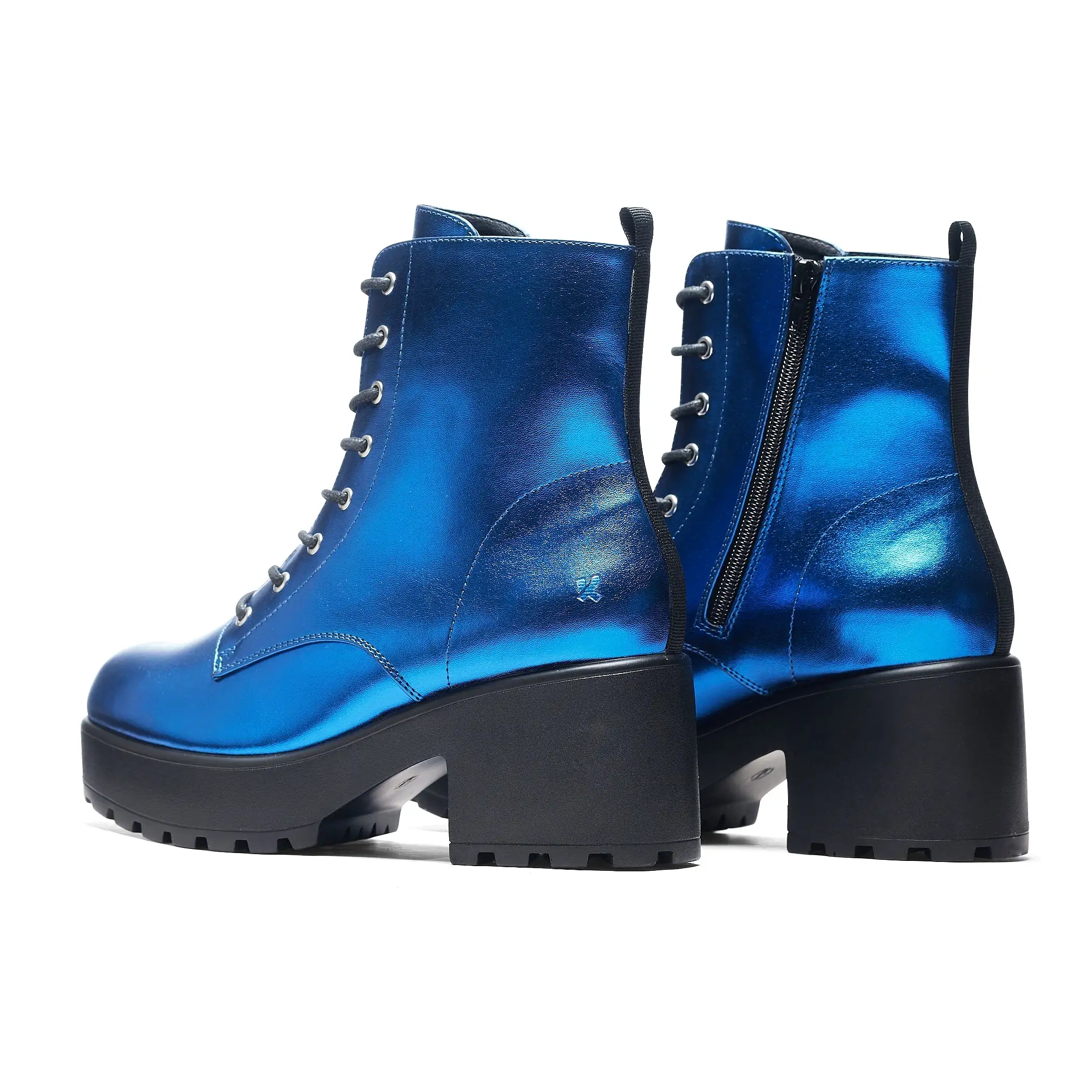 Cobalt Haze Military Platform Boots