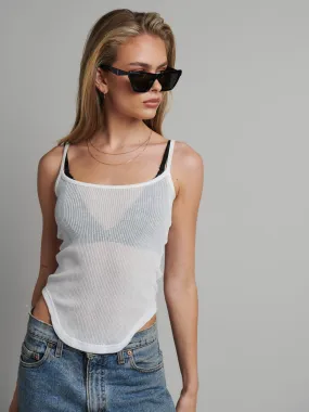 Daton Singlet Top - White