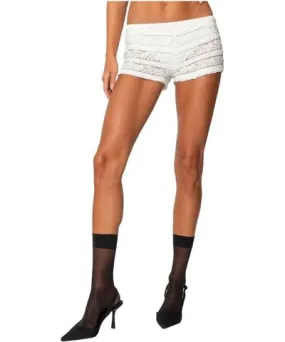 Edikted Women's Maisley Sheer Lace Shorts