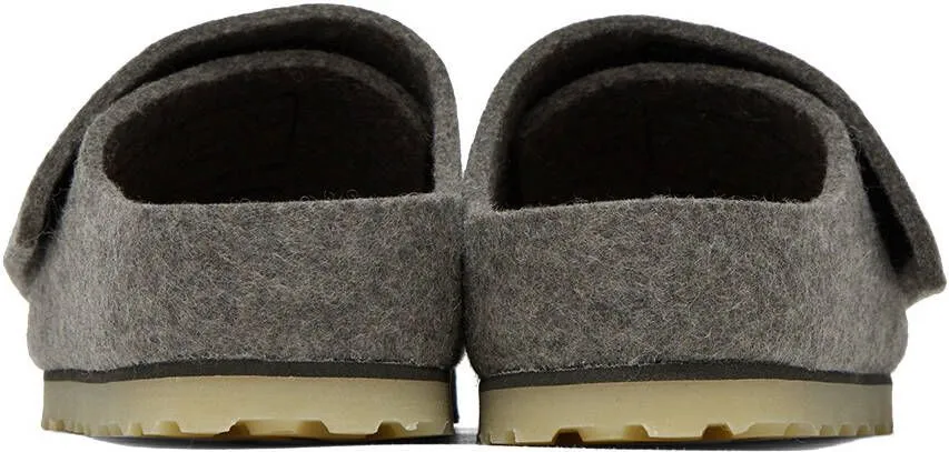 Fear of God Gray Birkenstock Edition Los Feliz Felt Sandals