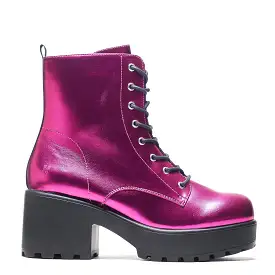 Fuschia Haze Military Platform Boots