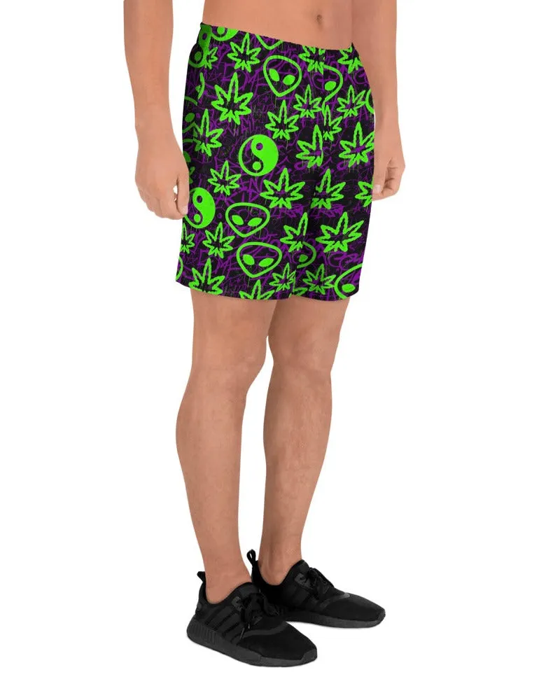 Ganja Graffiti Athletic Shorts