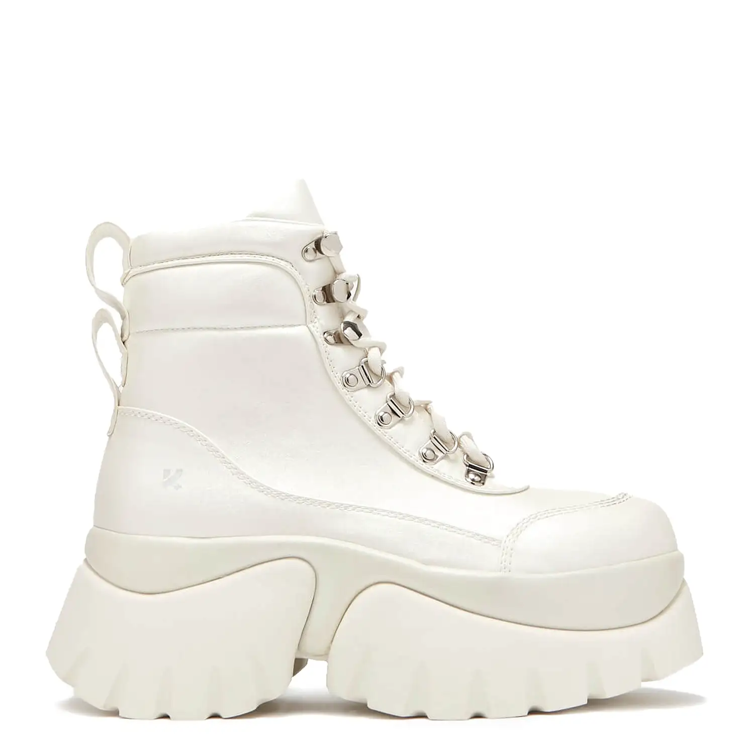 Gooey White Platform Boots